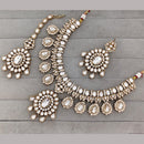 Rajwadi Collection Heritage Crystal Stone And Austrian Stone Necklace Set