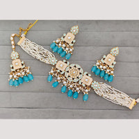 Rajwadi Collection Kundan Stone & Meenakari Gold Plated Necklace Set
