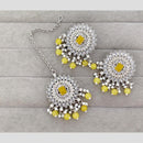 Rajwadi Collection Royal Crystal Stone And Pearl Designer Dangler Earrings With Maangtikka