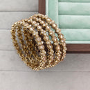 Rajwadi Collection Shimmer Crystal Stone Bangles Set