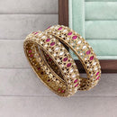 Rajwadi Collection Premium Pota Stone Bangles Set
