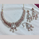 Rajwadi Collection Elegant Polki Kundan Stone Necklace Set