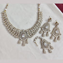 Rajwadi Collection Elegant Polki Kundan Stone Necklace Set