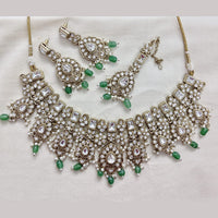 Rajwadi Collection Premium Pota Stone And Beads Necklace Set