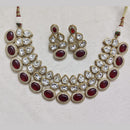 Rajwadi Collection Designer Polki Kundan Necklace Set