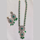 Rajwadi Collection Designer Pota Stone And Austrian Stone Beads Necklace Set