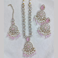 Rajwadi Collection Designer Pota Stone And Austrian Stone Beads Necklace Set