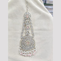 Rajwadi Collection Designer Crystal Stone And Pearl Bridal Passa for Women