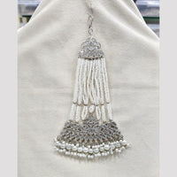Rajwadi Collection Designer Crystal Stone And Pearl Bridal Passa for Women