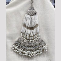Rajwadi Collection Designer Crystal Stone And Pearl Bridal Passa for Women