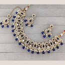 Rajwadi Collection Designer Pota Stone And Austrian Stone Beads Necklace Set