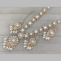 Rajwadi Collection Designer Pota Stone And Austrian Stone Beads Necklace Set