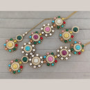 Rajwadi Collection Designer Navratan Monalisa Designer Necklace Set   