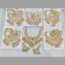 Rajwadi Collection Designer Pota Stone And Pearl Necklace Set