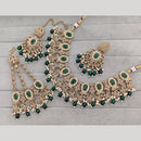 Rajwadi Collection Luxury Crystal Stone And Pearl Designer Necklace Set
