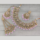 Rajwadi Collection Luxury Crystal Stone And Pearl Designer Necklace Set