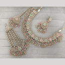 Rajwadi Collection Luxury Crystal Stone And Pearl Designer Necklace Set