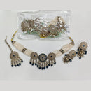 Rajwadi Collection Luxury Crystal Stone And Pearl Designer Necklace Set