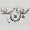 Rajwadi Collection Luxury Crystal Stone And Pearl Designer Necklace Set