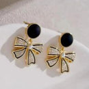 VF Collection Gold Plated Austrian Stone Studs Earrings