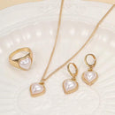 VF Collection Gold Plated Chain Pendent Set