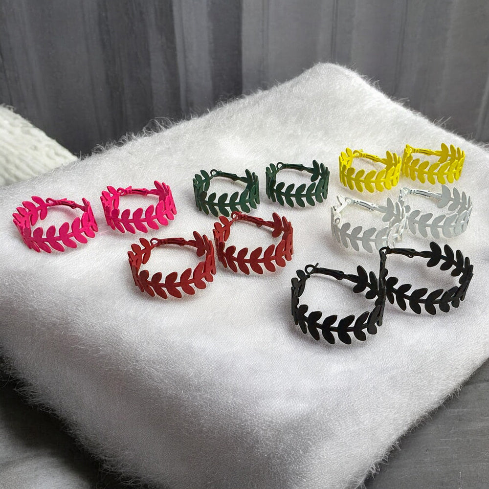 MD Art  Hoop Earrings (Mix Color)