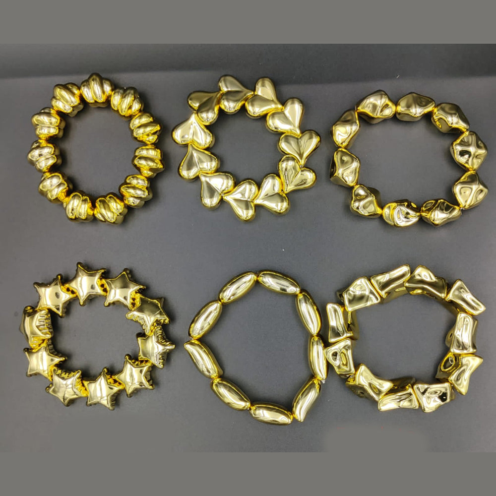 MD Art Gold Plated Bracelet (Mix Design)