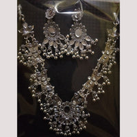 Sanjana Jewels Oxidised Plated Mirror Necklace Set