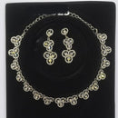 Sanjana Jewels Silver Plated Austrian Stone Necklace Set