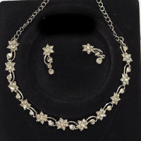 Sanjana Jewels Silver Plated Austrian Stone Necklace Set