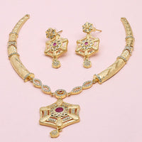 Sanjana Jewels Gold Plated Austrian Stone Necklace Set