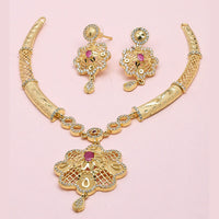 Sanjana Jewels Gold Plated Austrian Stone Necklace Set