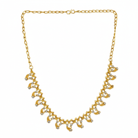 Urthn Gold Plated Elegant Austrian Stone Necklace set(Pack of 3)