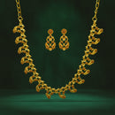 Urthn Gold Plated Elegant Austrian Stone Necklace set(Pack of 3)