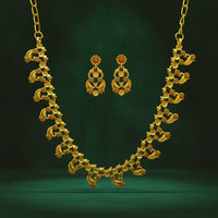 Urthn Gold Plated Elegant Austrian Stone Necklace set(Pack of 3)