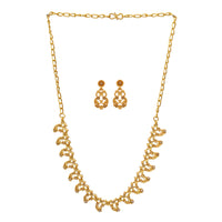 Urthn Gold Plated Elegant Austrian Stone Necklace set(Pack of 3)