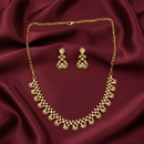 Urthn Gold Plated Elegant Austrian Stone Necklace set(Pack of 3)