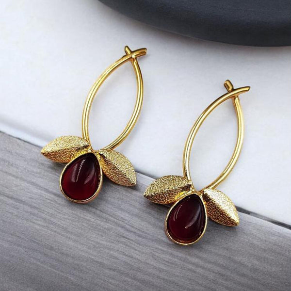 Maharani Jewels Gold Plated Crystal Stone Dangler Earrings