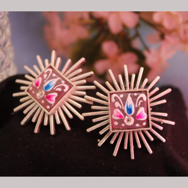 Maharani Jewels Rose Gold  Plated  Stud  Earrings