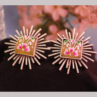 Maharani Jewels Rose Gold  Plated  Stud  Earrings