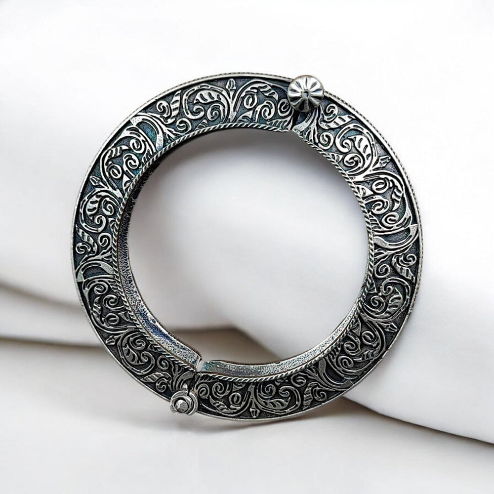 Maharani Jewels Oxidised Plated Openable Bangle