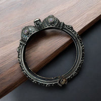 Maharani Jewels Oxidised Plated Openable Bangle