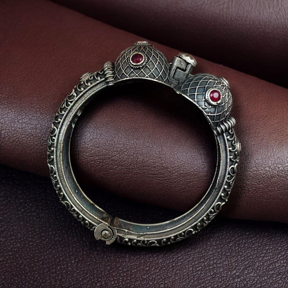 Maharani Jewels Oxidised Plated Openable Bangle