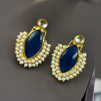Maharani Jewels Gold Plated Pearls Dangler Earrings