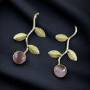 Maharani Jewels Gold Plated Pota Stone Traditional Dangler Earrings
