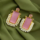 Maharani Jewels Gold Plated Pearls Dangler Earrings