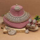 Maharani Jewels Gold Plated Crystal And Beads Necklace Set