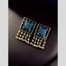 Maharani Jewels Heritage Meenakari Accents Beaded Dangler Earrings