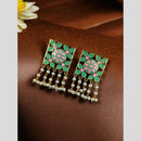 Maharani Jewels Heritage Meenakari Accents Beaded Dangler Earrings