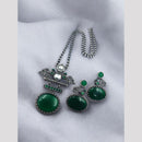 Maharani Jewels  Royal Noir Elegance Long Necklace Set
